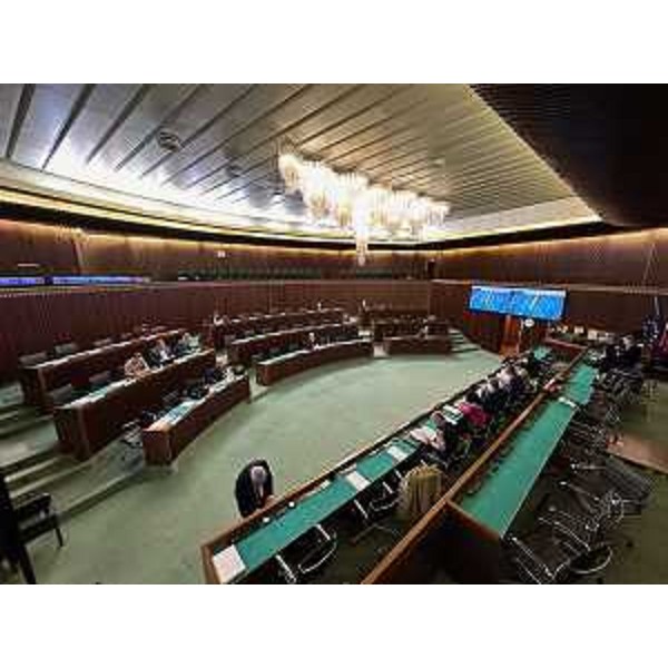 Un momento dei lavori della V Commissione - Un momento dei lavori della V Commissione