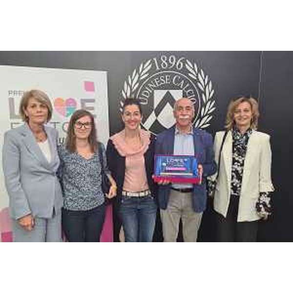 Un momento della premiazione di "Love Factor 2" al Bluenergy Stadium di Udine - Un momento della premiazione di "Love Factor 2" al Bluenergy Stadium di Udine