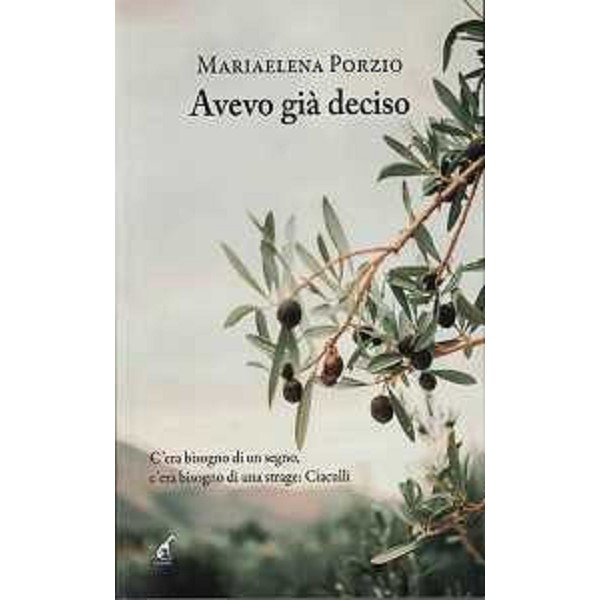 La copertina del libro di Mariaelena Porzio - La copertina del libro di Mariaelena Porzio