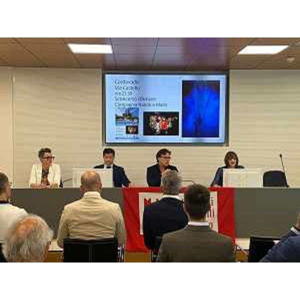 Un momento della conferenza stampa dell'evento. - Un momento della conferenza stampa dell'evento.