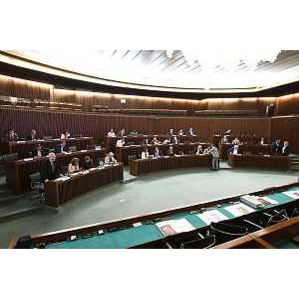 L'Aula durante i lavori - L'Aula durante i lavori