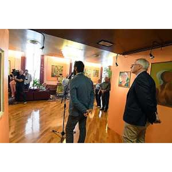 Una parte delle opere esposte a Palazzo - Una parte delle opere esposte a Palazzo