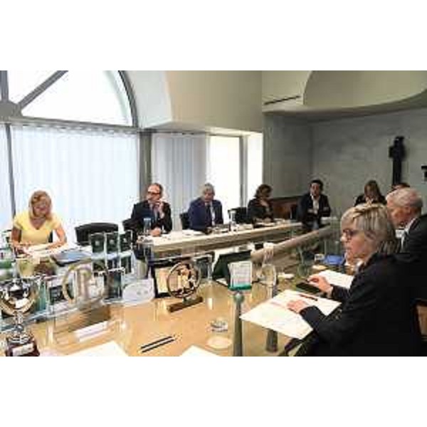 Un momento dell'assemblea dei soci di Friulia - Un momento dell'assemblea dei soci di Friulia