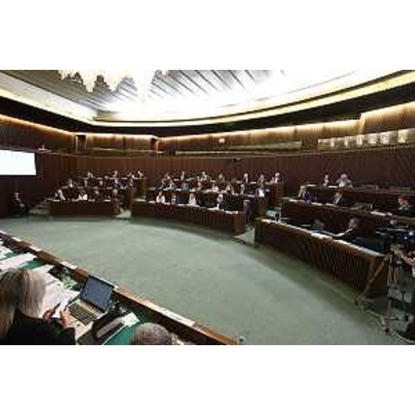 L'Aula durante i lavori - L'Aula durante i lavori