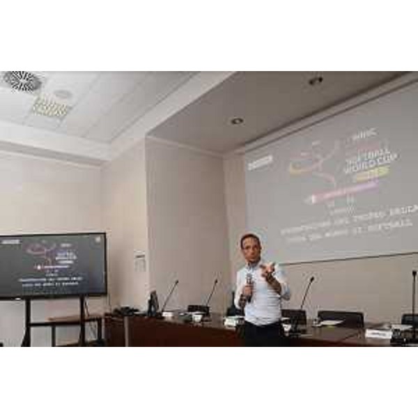 Un momento della presentazione della fase finale della XVII Coppa del Mondo di softball in programma a Castions di Strada dal 15 al 20 luglio. - Un momento della presentazione della fase finale della XVII Coppa del Mondo di softball in programma a Castions di Strada dal 15 al 20 luglio.