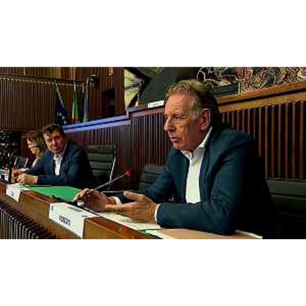 Il presidente della IV Commissione, Alberto Budai (Lega), e l'assessore regionale Fabio Scoccimarro - Il presidente della IV Commissione, Alberto Budai (Lega), e l'assessore regionale Fabio Scoccimarro