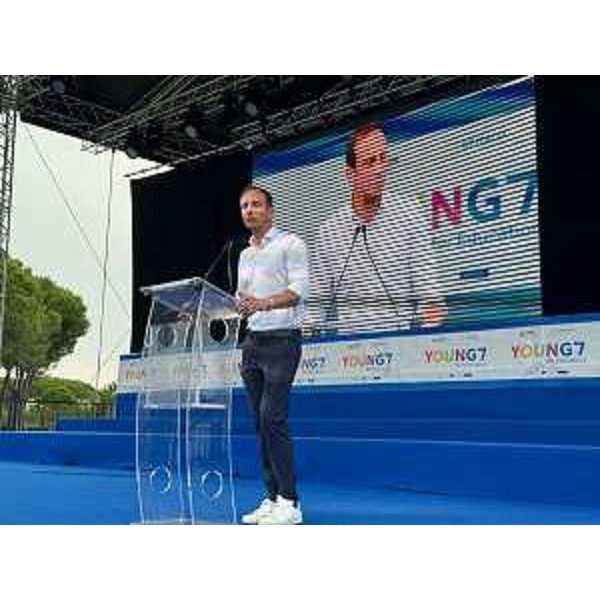 Il governatore Fedriga nel corso del suo intervento - Il governatore Fedriga nel corso del suo intervento