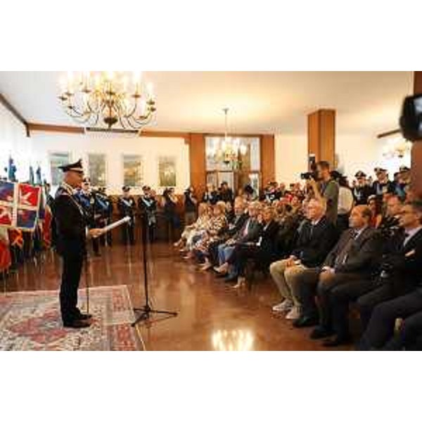 Una fase della cerimonia svoltasi oggi a Udine - Una fase della cerimonia svoltasi oggi a Udine