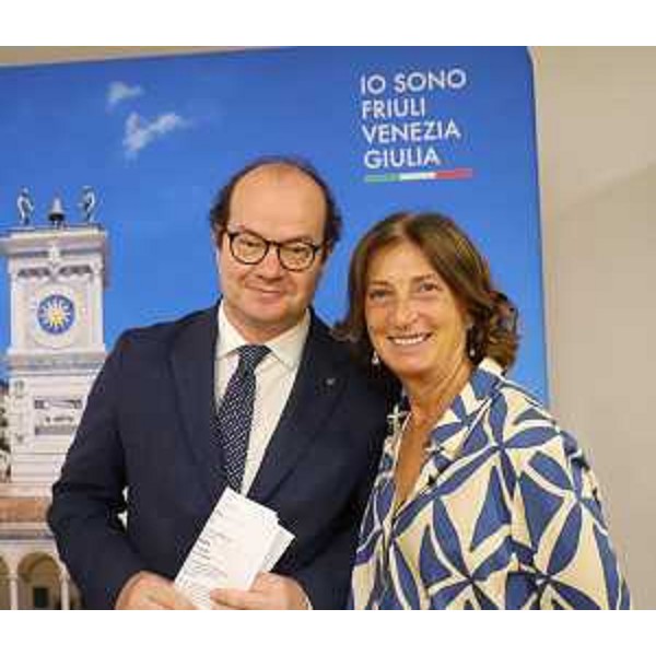 Il vicegovernatore Anzil con Annalisa Chirico - Il vicegovernatore Anzil con Annalisa Chirico