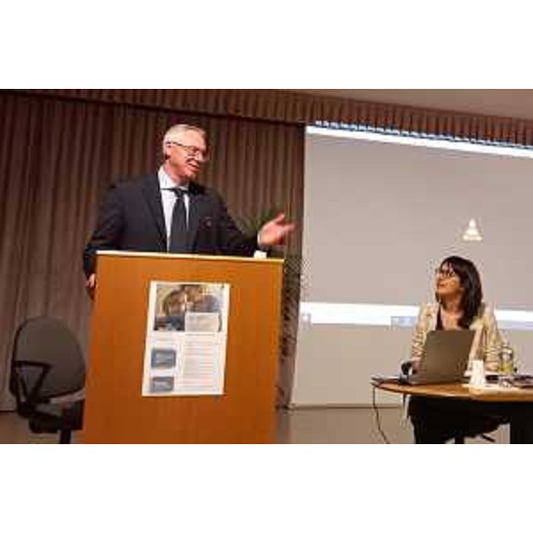 Un altro momento dell'intervento del presidente Bordin - Un altro momento dell'intervento del presidente Bordin