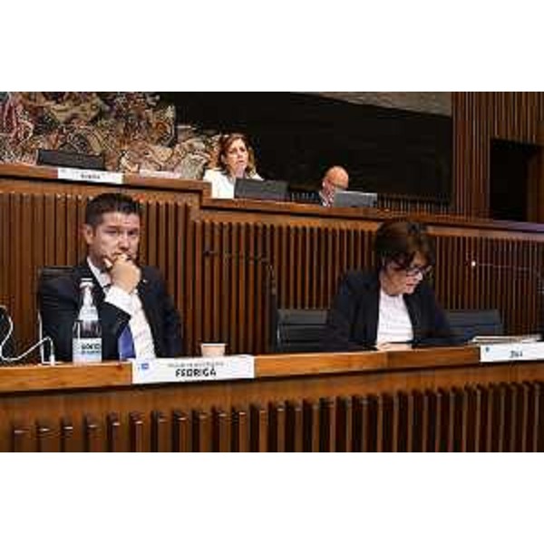 Markus Maurmair (FdI) e l'assessore Alessia Rosolen - Markus Maurmair (FdI) e l'assessore Alessia Rosolen