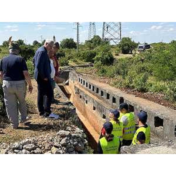 Il presidente del Cr Fvg, Mauro Bordin, nel corso della visita a Fogliano Redipuglia - Il presidente del Cr Fvg, Mauro Bordin, nel corso della visita a Fogliano Redipuglia