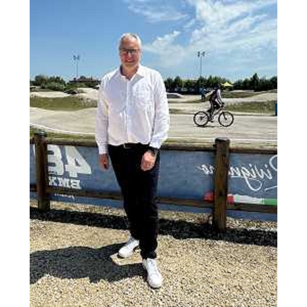 ll presidente del Cr Fvg, Mauro Bordin, di fronte al tracciato delle gare - ll presidente del Cr Fvg, Mauro Bordin, di fronte al tracciato delle gare