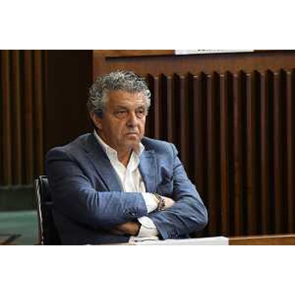 Francesco Martines(Pd) durante i lavori della V Commissione - Francesco Martines(Pd) durante i lavori della V Commissione 