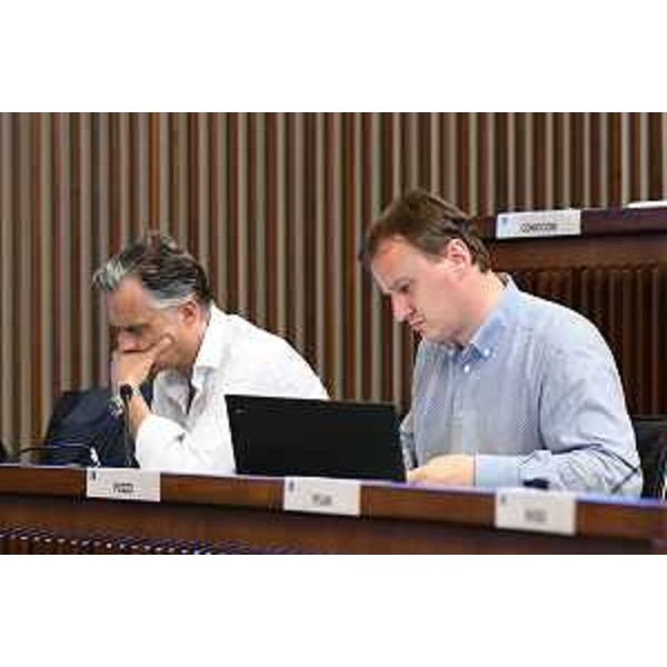 Da sinistra, Massimo Mentil e Massimiliano Pozzo (Pd) - Da sinistra, Massimo Mentil e Massimiliano Pozzo (Pd) 