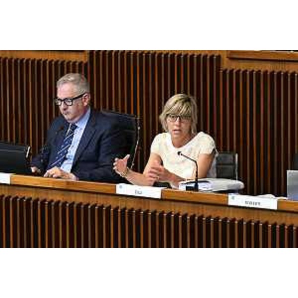 L'assessore regionale Barbara Zilli, in vece della collega Alessia Rosolen, illustra l'art 7 in I Commissione integrata - L'assessore regionale Barbara Zilli, in vece della collega Alessia Rosolen, illustra l'art 7 in I Commissione integrata