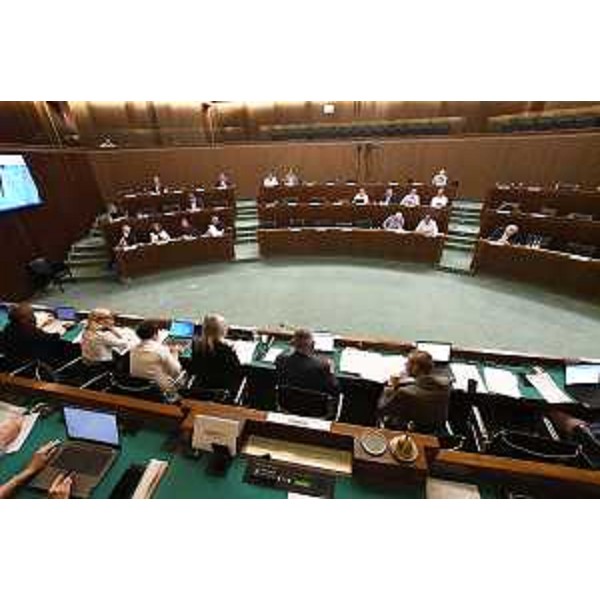 L'aula durante i lavori della I Commissione - L'aula durante i lavori della I Commissione