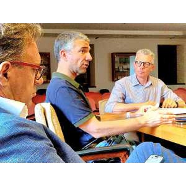 L'assessore regionale Pierpaolo Roberti a Basiliano - L'assessore regionale Pierpaolo Roberti a Basiliano