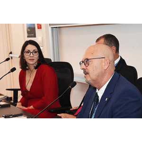 L'intervento dell'assessore regionale Sebastiano Callari all'evento finale del progetto 5G-Sitacor all'Università di Trieste. - L'intervento dell'assessore regionale Sebastiano Callari all'evento finale del progetto 5G-Sitacor all'Università di Trieste.