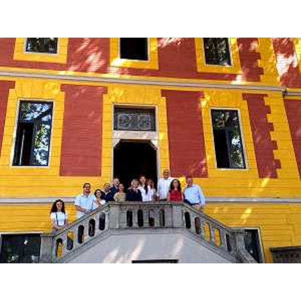 La V Commissione e l'amministrazione comunale di Sagrado al castello Alimonda - La V Commissione e l'amministrazione comunale di Sagrado al castello Alimonda