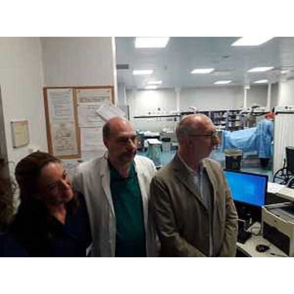 Un momento della visita di uno degli ambulatori gestiti dai profes.sionisti del Centro unico accessi vascolari (Cuav). - Un momento della visita di uno degli ambulatori gestiti dai profes.sionisti del Centro unico accessi vascolari (Cuav).