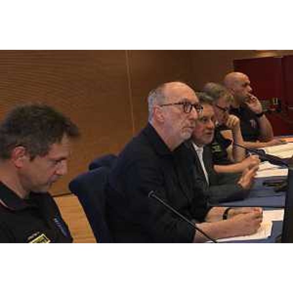 Un momento della presentazione del nuovo piano formativo per i volontari della Protezione civile. - Un momento della presentazione del nuovo piano formativo per i volontari della Protezione civile.