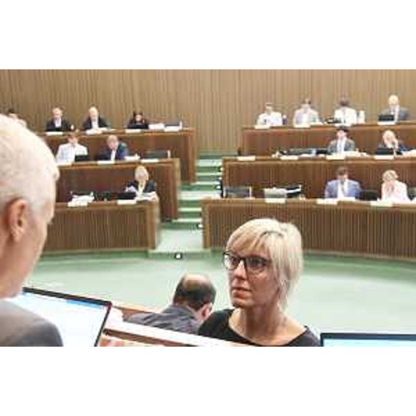 L'assessore regionale alle Finanze Barbara Zilli nel corso della seduta di Consiglio - L'assessore regionale alle Finanze Barbara Zilli nel corso della seduta di Consiglio 