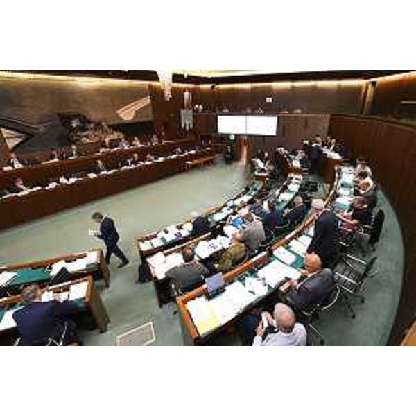 L'Aula durante i lavori - L'Aula durante i lavori