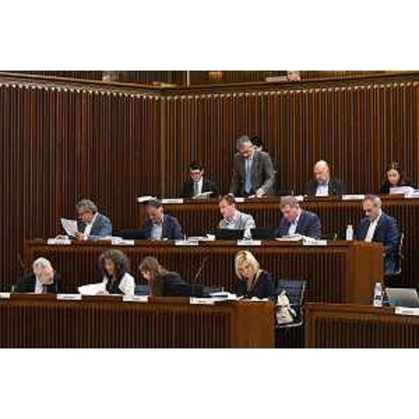 I banchi delle Opposizioni durante la fase di discussione generale - I banchi delle Opposizioni durante la fase di discussione generale