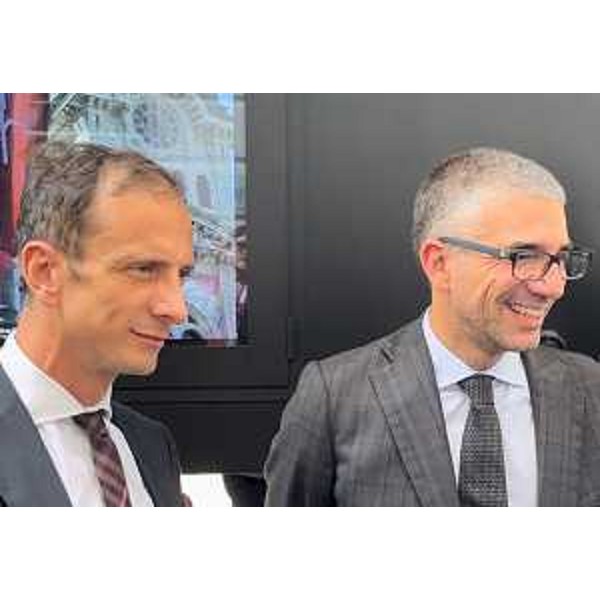 Il governatore del Friuli Venezia Giulia Massimiliano Fedriga e l'assessore Pierpaolo Roberti. - Il governatore del Friuli Venezia Giulia Massimiliano Fedriga e l'assessore Pierpaolo Roberti.