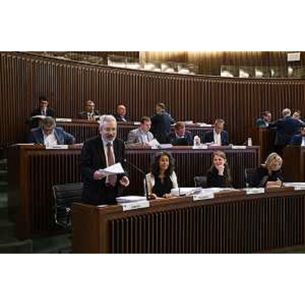 I banchi delle Opposizioni durante l'intervento di Furio Honsell (Open Sinistra Fvg) - I banchi delle Opposizioni durante l'intervento di Furio Honsell (Open Sinistra Fvg)