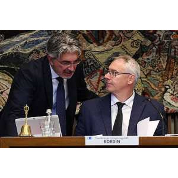 Il presidente del Cr Fvg, Mauro Bordin, con il capogruppo della Lega, Antonio Calligaris - Il presidente del Cr Fvg, Mauro Bordin, con il capogruppo della Lega, Antonio Calligaris