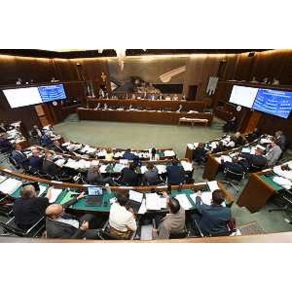 L'Aula durante i lavori - L'Aula durante i lavori