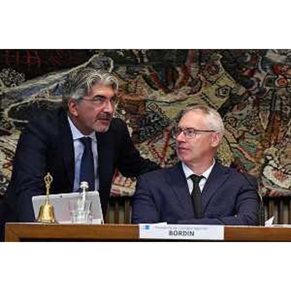 Il presidente del Cr Fvg, Mauro Bordin, con il capogruppo della Lega, Antonio Calligaris - Il presidente del Cr Fvg, Mauro Bordin, con il capogruppo della Lega, Antonio Calligaris