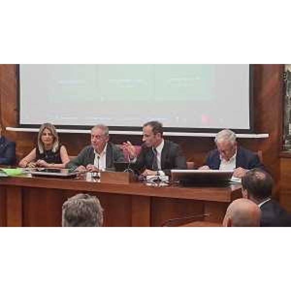 L'illustrazione dell'Accordo di programma per la reindustruializzazione del sito produttivo di Bagnoli della Rosandra, alla presenza del ministro Urso e del governatore Fedriga - L'illustrazione dell'Accordo di programma per la reindustruializzazione del sito produttivo di Bagnoli della Rosandra, alla presenza del ministro Urso e del governatore Fedriga