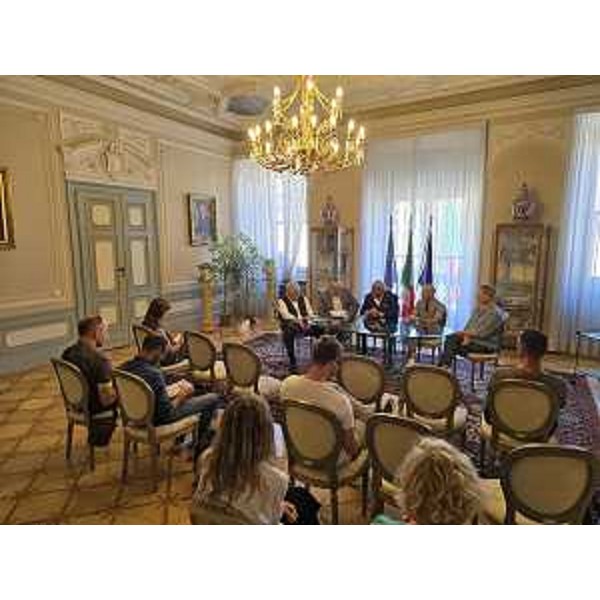 Un momento della conferenza presso il Comune di Gorizia - Un momento della conferenza presso il Comune di Gorizia