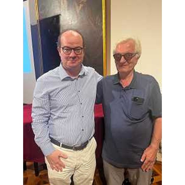 Anzil con il collezionista Egidio Marzona - Anzil con il collezionista Egidio Marzona