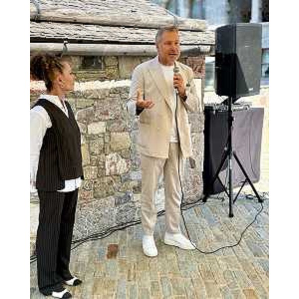 Lassessore regionale alle Attività produttive e turismo Sergio Emidio Bini allinaugurazione dellHammerack Mountain Retreat-hotel & spa di Malborghetto Valbruna - Lassessore regionale alle Attività produttive e turismo Sergio Emidio Bini allinaugurazione dellHammerack Mountain Retreat-hotel & spa di Malborghetto Valbruna