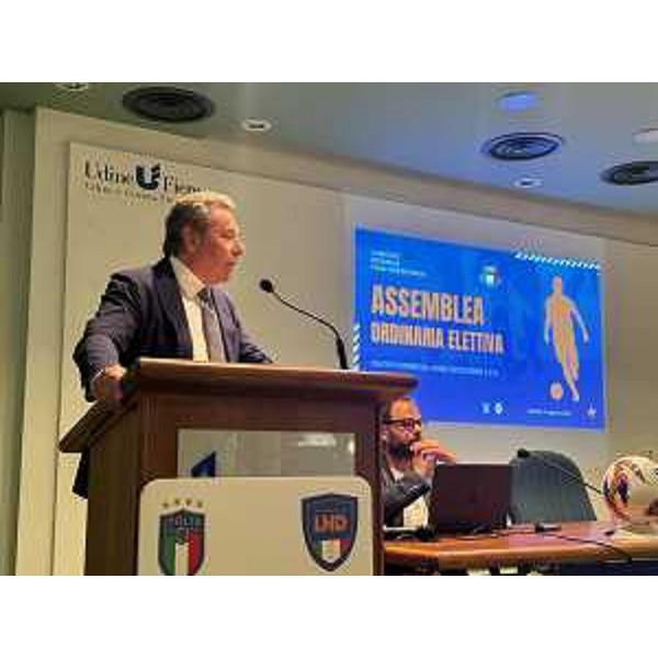 Il rieletto presidente Ermes Canciani - Il rieletto presidente Ermes Canciani