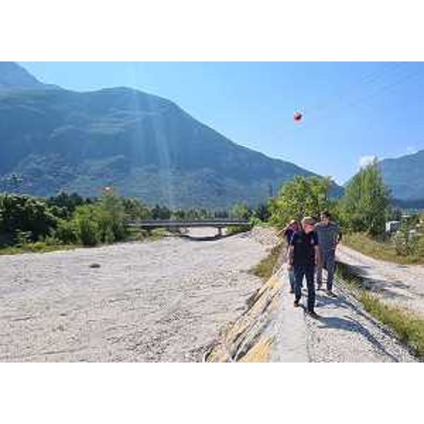 Il sopralluogo sugli argini del Rio Maggiore - Il sopralluogo sugli argini del Rio Maggiore 