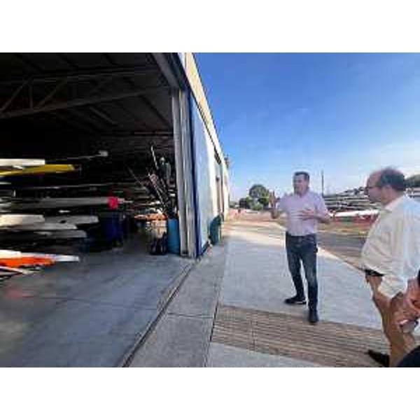 Il vicegovernatore Mario Anzil visita la Società Canoa di San Giorgio - Il vicegovernatore Mario Anzil visita la Società Canoa di San Giorgio