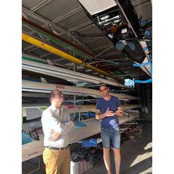 Il vicegovernatore Mario Anzil visita la Società Canoa di San Giorgio - Il vicegovernatore Mario Anzil visita la Società Canoa di San Giorgio