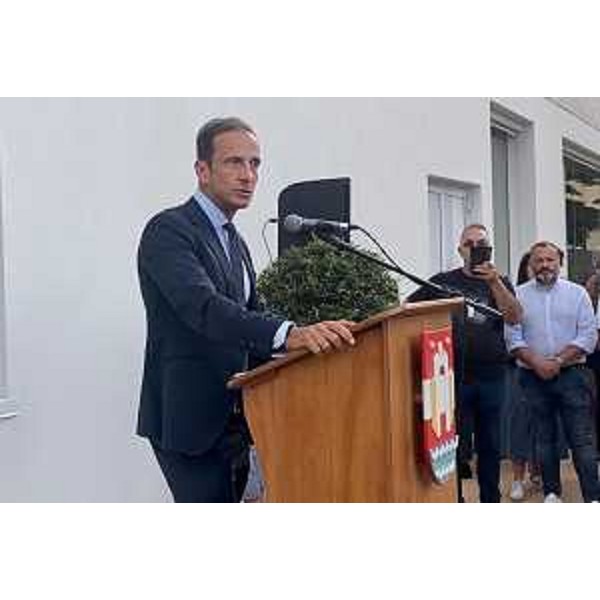 L'intervento del governatore Fedriga nel corso della cerimonia di inaugurazione della nuova scuola Lozer a Pordenone - L'intervento del governatore Fedriga nel corso della cerimonia di inaugurazione della nuova scuola Lozer a Pordenone