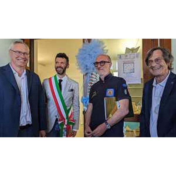 Foto di gruppo per l'inaugurazione dell'Info point diabetologico di Precenicco - Foto di gruppo per l'inaugurazione dell'Info point diabetologico di Precenicco