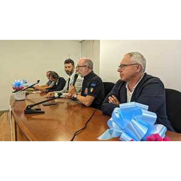 L'assessore regionale Riccardo Riccardi al microfono durante l'inaugurazione dell'Info point diabetologico di Precenicco - L'assessore regionale Riccardo Riccardi al microfono durante l'inaugurazione dell'Info point diabetologico di Precenicco