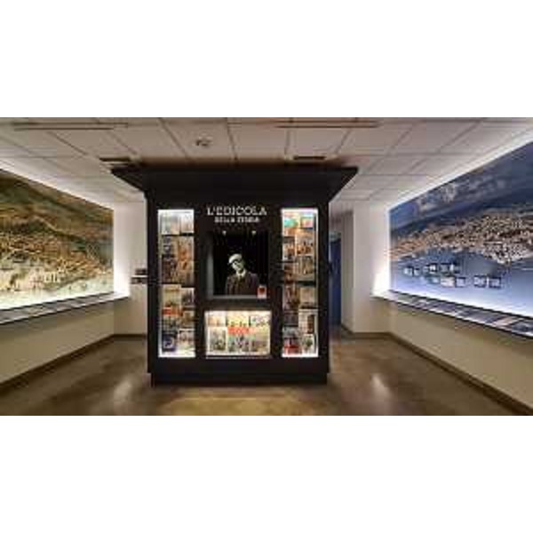 Gli interni del Museo Lets, acronimo di Letteratura Trieste, realizzato dal Comune di Trieste con il sostegno della Regione e il contributo di Trieste Trasporti. - Gli interni del Museo Lets, acronimo di Letteratura Trieste, realizzato dal Comune di Trieste con il sostegno della Regione e il contributo di Trieste Trasporti.