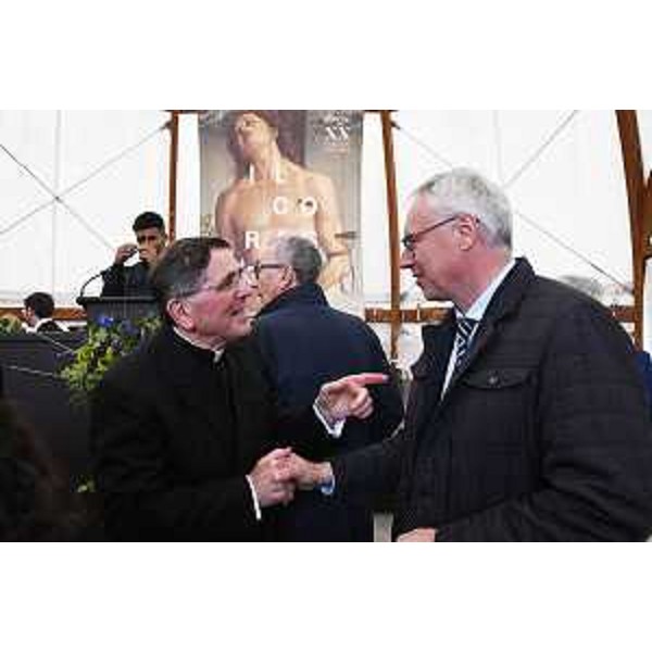 Il presidente Bordin a colloquio con monsignor Angelo Zanello - Il presidente Bordin a colloquio con monsignor Angelo Zanello