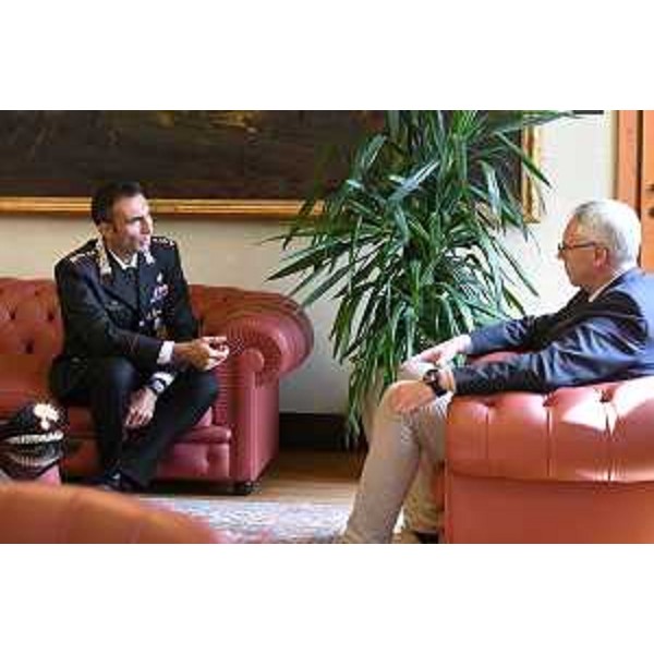 Il presidente del Cr, Mauro Bordin, incontra il nuovo comandate provinciale dei carabinieri di Trieste, il col. Gianluca Migliozzi - Il presidente del Cr, Mauro Bordin, incontra il nuovo comandate provinciale dei carabinieri di Trieste, il col. Gianluca Migliozzi