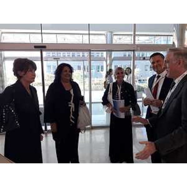 L'arrivo dell'assessore Rosolen all'Università di Rijeka. - L'arrivo dell'assessore Rosolen all'Università di Rijeka.