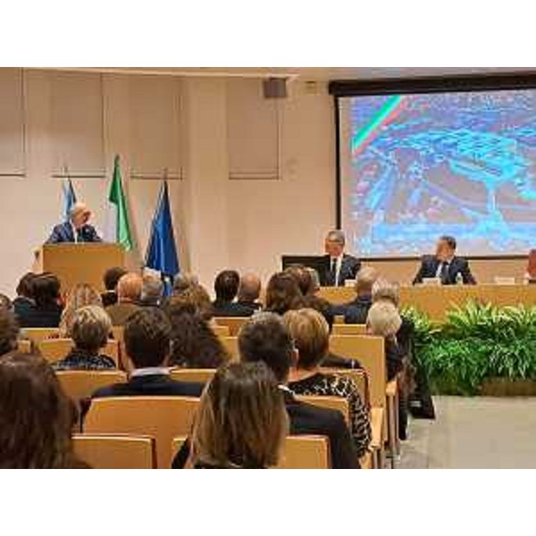 Lassessore regionale alla Salute e politiche sociali Riccardo Riccardi durante l'intervento che ha concluso la cerimonia di festeggiamento del centenario dellospedale Santa Maria della misericordia di Udine - Lassessore regionale alla Salute e politiche sociali Riccardo Riccardi durante l'intervento che ha concluso la cerimonia di festeggiamento del centenario dellospedale Santa Maria della misericordia di Udine